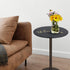 Accent Table with Flowers Motif